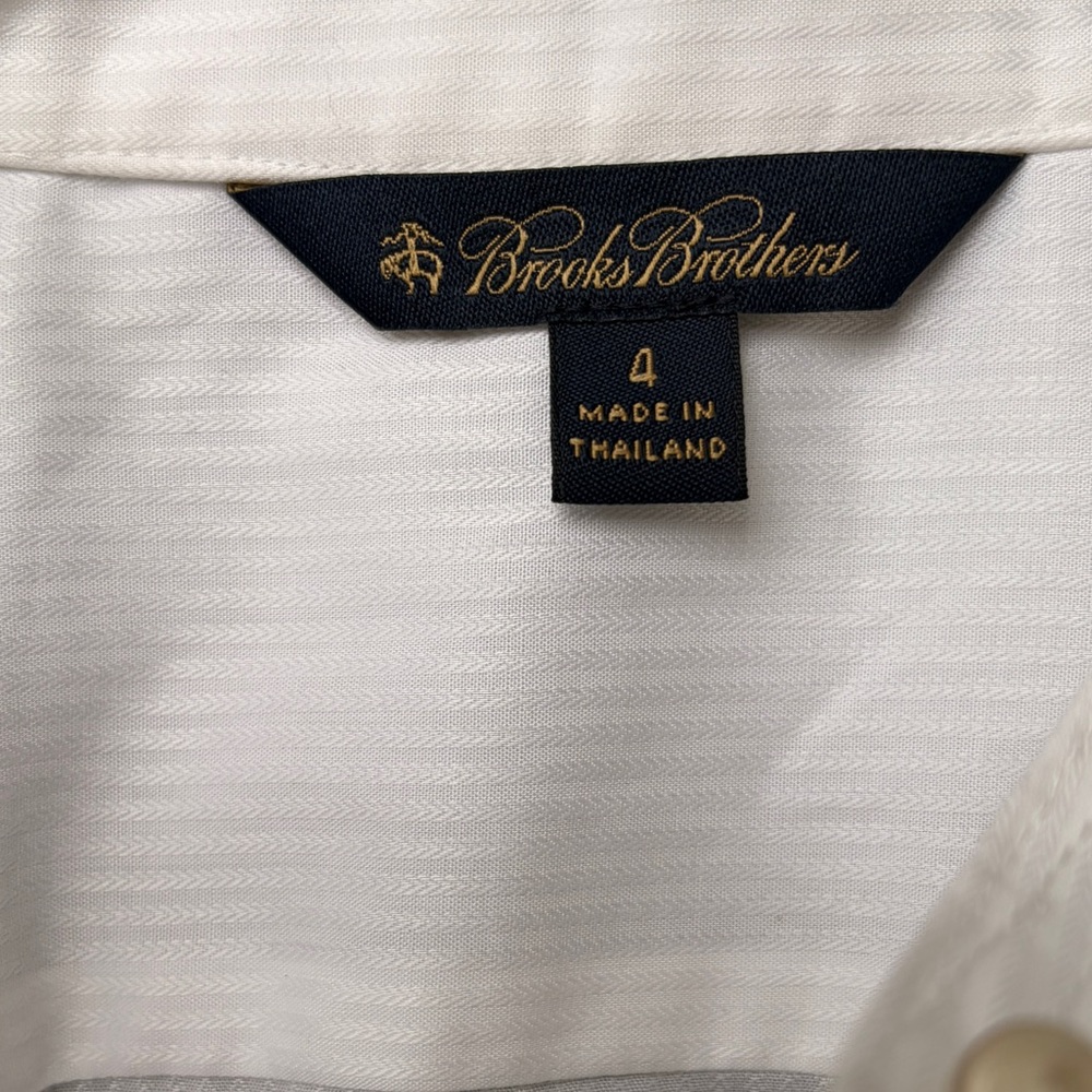 Brooks Brothers Classic White Dress Shirt